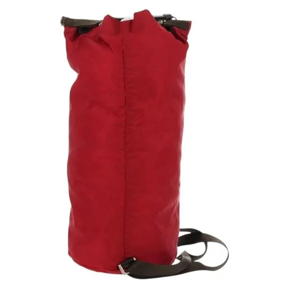 PRADA Shoulder Bag Nylon Red Silver - Picture 2 of 16